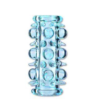 Насадка на пенис Boss Series Stretchy Sleeve, 7 см (голубой) 46766_EU фото