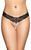 Трусики-стринги Softline Tongs 2491, M/L (черный) 98440 фото