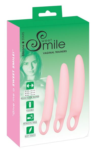 Набор фаллоимитаторов Sweet Smile Vaginal Trainers, 3 шт (розовый) 12443 фото