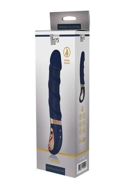 Реалістичний вібратор DreamToys Goddess Belenos, 23 см (синій) 31240 фото