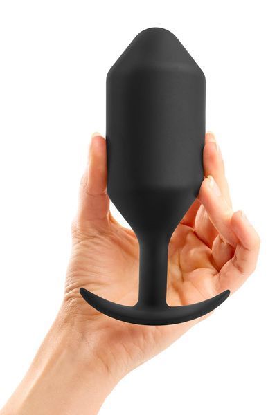 Анальна пробка B-Vibe Snug Plug 6, 16 см (чорний) 104338 фото