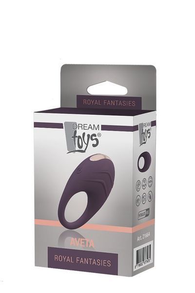 Эрекционное кольцо с вибрацией Dream Toys Aveta, 7 см (пурпурный) 8430 фото