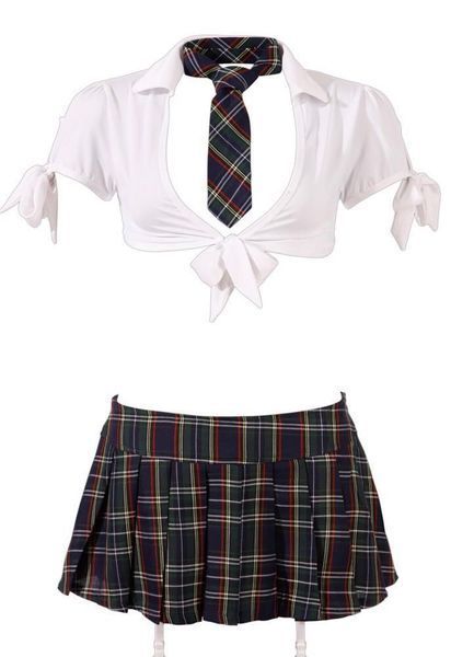 Костюм школярки Cottelli Collection Costumes, XS (синій) 32794 фото