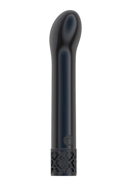 Вібратор Royal Gems Jewel Gunmetal, 12 см (чорний) 80534 фото