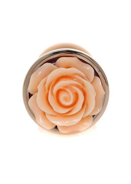 Анальная пробка B - Series HeavyFun Plug-Jewellery Red Gold, 7 см (персиковый) 50449 фото