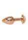 Анальная пробка B - Series HeavyFun Plug-Jewellery Red Gold, 7 см (персиковый) 50449 фото 3