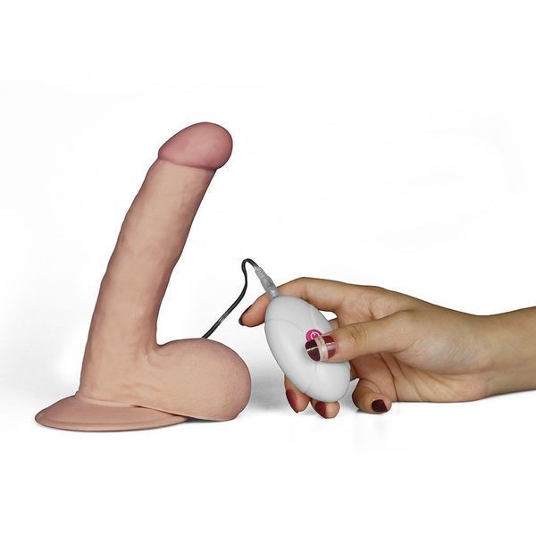 Вібратор Lovetoy The Ultra Soft Dude 7.5", 18 см (тілесний) 43888 фото