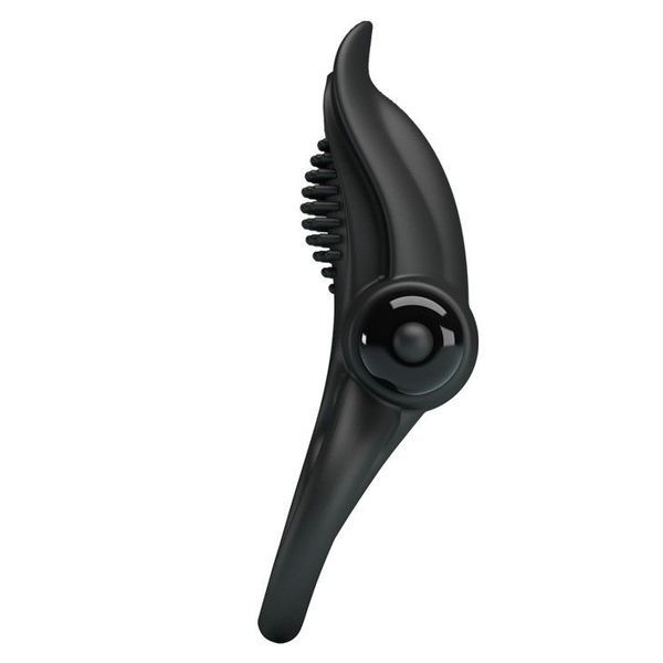 Эрекционное кольцо на пенис с вибрацией Pretty Love Vibro Penis Ring, 11,3 см (черный) 48366 фото