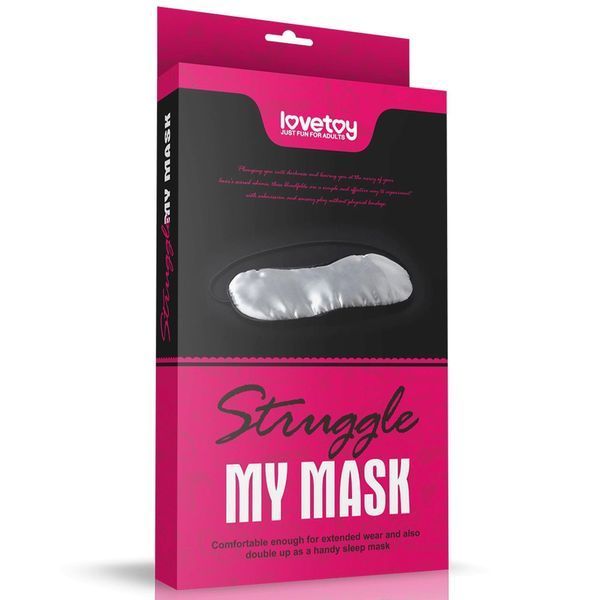 Маска на глаза LoveToy Struggle, OS (черный) 29204 фото