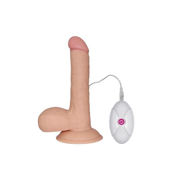 Вібратор Lovetoy The Ultra Soft Dude 7.5", 18 см (тілесний) 43888 фото