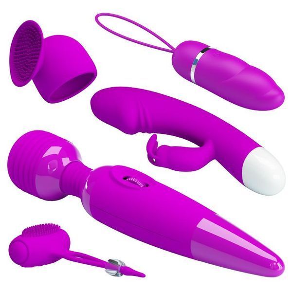 Набір секс-іграшок Pretty Love Purple Desire, 6 шт (фіолетовий) 45470 фото