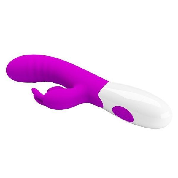 Вибратор-кролик Pretty Love Cerberus Licking Vibrator, 20,6 см (фиолетовый) 43954 фото