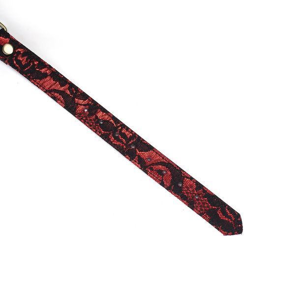 Кляп Liebe Seele Victorian Garden Breathable Silicone Ball Gag, 4.3 см (черный с красным) 123518 фото