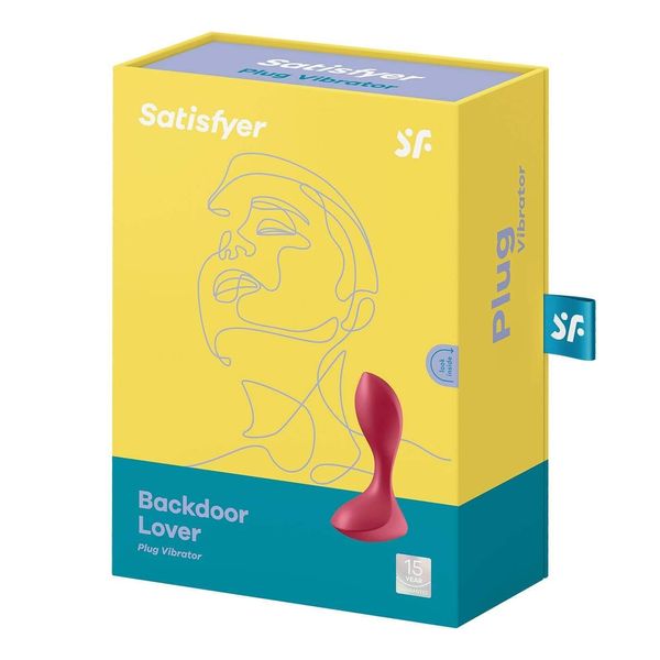 Анальная пробка с вибрацией Satisfyer Backdoor, 11,5 см (красный) 11689 фото