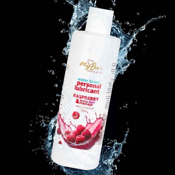 Лубрикант MyLove Aroma Series Intim&Massage 2in1 Raspberry, 300 мл 253208 фото