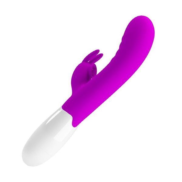 Вибратор-кролик Pretty Love Cerberus Licking Vibrator, 20,6 см (фиолетовый) 43954 фото