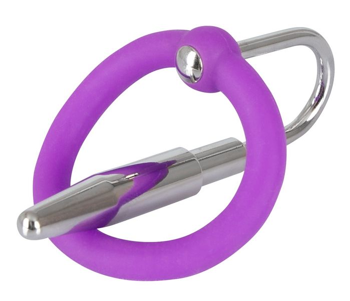 Стимулятор уретры Orion Penis Plug With A Silicone Glans Ring, 4,5 см (серебристый) 7920 фото