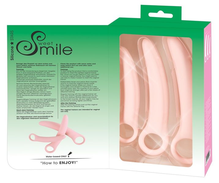 Набор фаллоимитаторов Sweet Smile Vaginal Trainers, 3 шт (розовый) 12443 фото