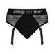 Мереживні труси для страпону з підв'язками для панчох Strap-On-Me Harness Diva XL (чорний) 34641 фото 11