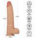 Вібратор Lovetoy Power Basics Cock 11'', 28.3 см (тілесний) 212280 фото 2