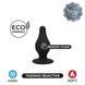 Анальна пробка SilexD Premium Silicone Plug Model 2 M, 9.3 см (чорний) 83664 фото 3