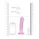 Фаллоимитатор RealRock Crystal Clear, 17 см (розовый) 80404 фото 3