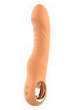 Вибратор Glam Flexible Ribbed Vibe, 22 см (оранжевый) 55727_EU фото