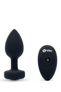 Анальная пробка B-Vibe Vibrating Jewel Plug M/L, 10.5 см (черный) 104302 фото