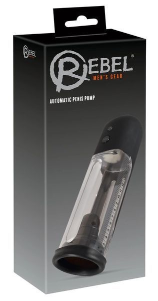 Вакуумний помпа Rebel Automatic Penis Pump, 24 см (прозорий) 81632 фото