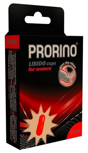 Капсули для жінок Hot Prorino, 5 шт 81216 фото