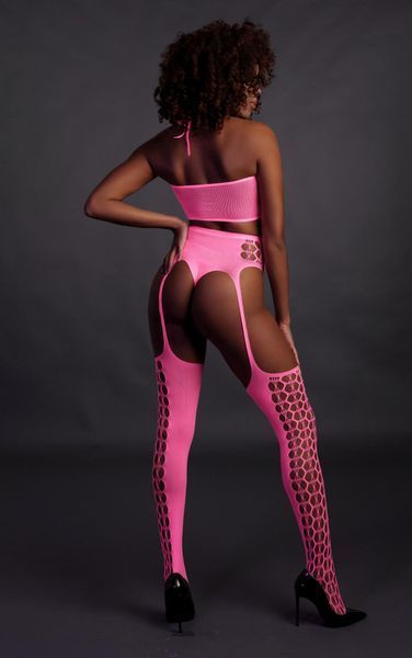 Комплект білизни Ouch! Neon, XS/XL (рожевий) 80100 фото