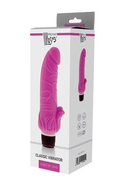 Реалістичний вібратор Dream Toys Classic, 21,5 см (рожевий) 13924 фото