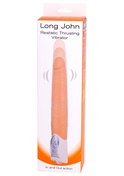 Реалистичный вибратор Seven Creations Long John, 17 см (телесный) 7139 фото