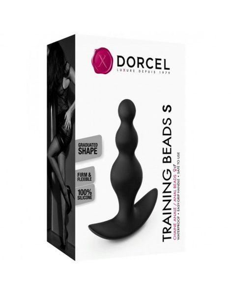 Анальная пробка Dorcel Training Beads S, 10 см (черный) 12827 фото