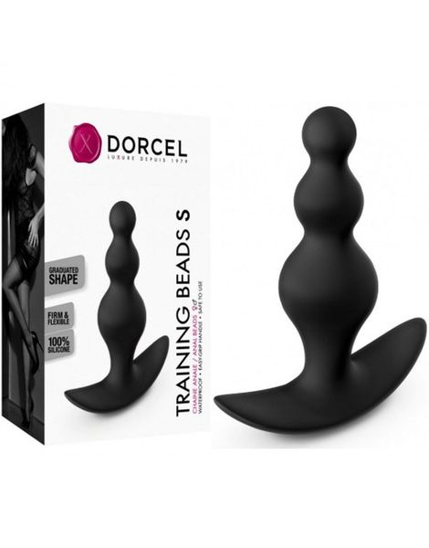 Анальная пробка Dorcel Training Beads S, 10 см (черный) 12827 фото