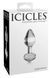 Анальная пробка Icicles Модель 44, 8 см (прозрачный) 77456 фото 2