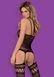 Сексуальный комбинезон-сетка Obsessive Bodystocking F214, S/M/L (чёрный) 10916 фото 5
