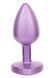 Анальная пробка Calexotics Diamond Heart Plug S, 6 см (фиолетовый) 136096 фото 2