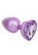 Анальная пробка Calexotics Diamond Heart Plug S, 6 см (фиолетовый) 136096 фото 3