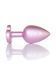 Анальна пробка B - Series HeavyFun Jewellery Pearl Pink Heart Plug S, 7 см (прозорий) 108422 фото 4