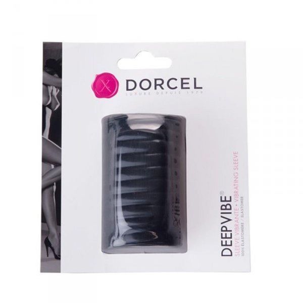 Насадка на пеніс Dorcel Deepvibe, 7 см (чорний) 25784 фото