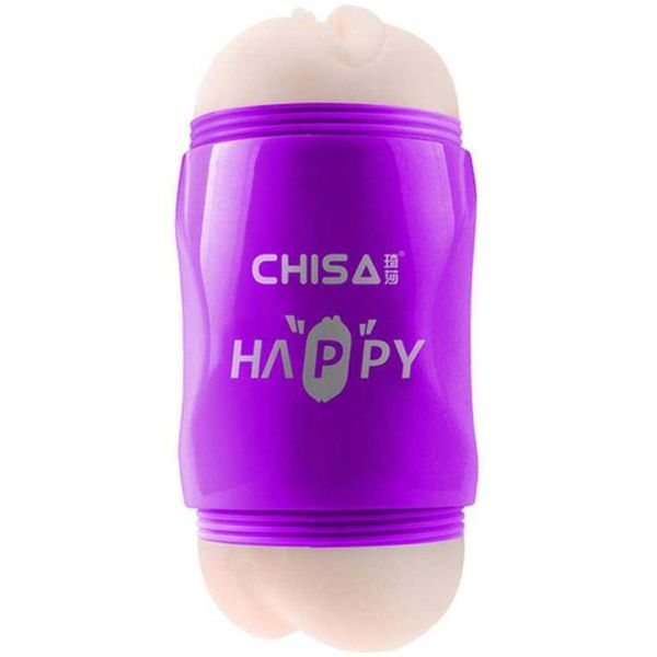 Мастурбатор Chisa Happy Cup Mouth & Ass, 16 см (фіолетовий) 51034 фото