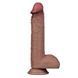 Фалоімітатор Dual Layered Silicone Nature Cock 9'', 23.5 см (коричневий) 116420 фото 18