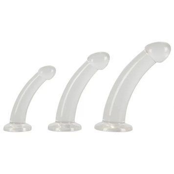 Набір анальних пробок Crystal Clear Anal Training Set, 3 шт (прозорий) 81772 фото