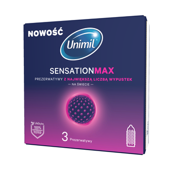 Презервативы Unimil Sensation Max, 3 шт 71250 фото