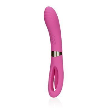 Вібратор Loveline Double Sided Flapping and G-Spot, 24 см (рожевий) 62148 фото