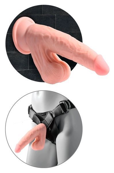 Фаллоимитатор King Cock Plus TDC With 6", 19.5 см (телесный) 55056 фото