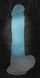 Фалоімітатор Glow in the Dark Silicone Dildo, 20.5 см (блакитний) 81726 фото 4