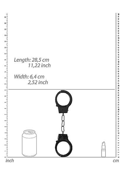 Наручники Ouch! Beginner's Handcuffs (черный) 79628 фото