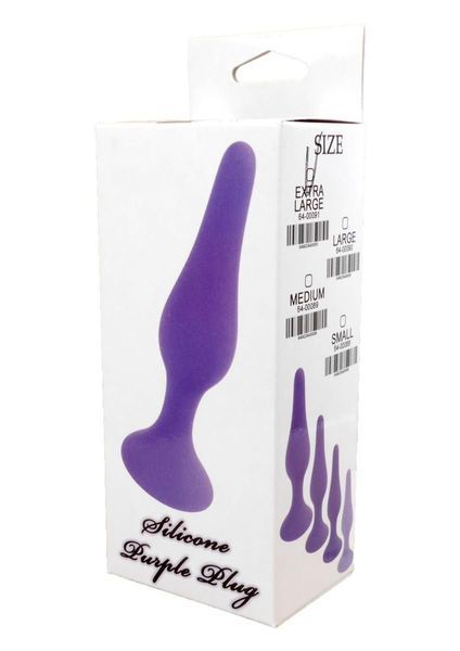 Анальна пробка Boss Silicone Plug Small, 10 см (фіолетовий) 16012 фото
